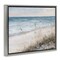 Stupell Industries Traditional Beach Coast Line Framed Floater Canvas Wall Art
